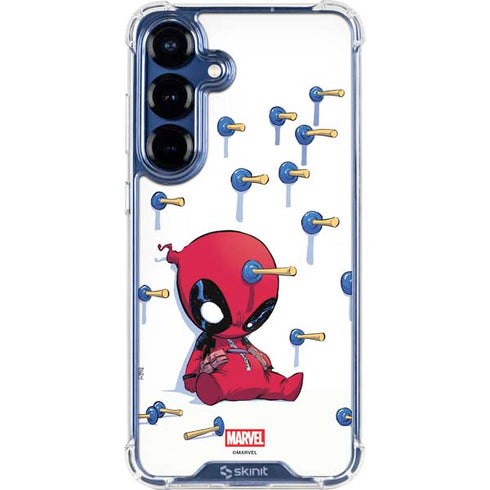 Marvel Deadpool Babypool Playing Galaxy S25 Clear Case